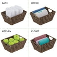 thumbnail image 4 of mDesign Woven Seagrass Nesting Kitchen Storage Basket Bins, 4 Pack - Natural/Tan, 4 of 8