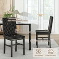 thumbnail image 4 of Furlinkhm Dining Table Set for 4, Modern 5 Piece Dining Table Set Faux Marble Kitchen Table & 4 Velvet Upholstered Chairs, Dining Room Set for Small Space, 4 of 9