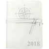 Compass Personalized Genuine Leather Wrap Journal, 5 3/4" x 4 1/2"
