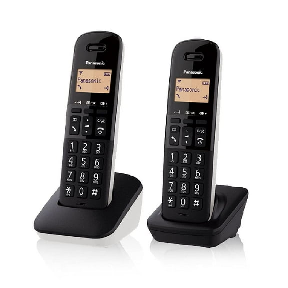 Panasonic Cordless Doppio KX-TGB612JTW Bianco/Nero