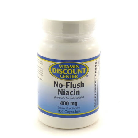 Discount Heart - Niacin No-Flush 400mg by Vitamin Discount Center 100 Capsules
