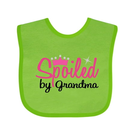 

Inktastic Spoiled by Grandma Girls Baby Bib
