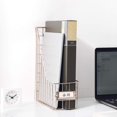 thumbnail image 4 of Nordic Wrought Iron File Holder Desk Shelf Magazine Book Storage Rack Organizer, 4 of 4