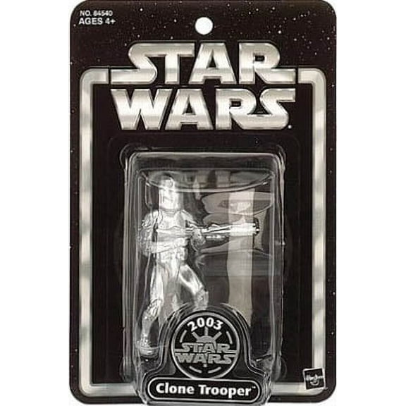 Star Wars Saga Legends 2003 Silver Clone Trooper - 84540 Action Figure