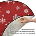 thumbnail image 2 of Coolnut Snowflakes Christmas Tree Mat Round Christmas Tree Stand Mat Decoration for Holiday Party Home Christmas Day Ornaments Floor Door, 28.3", 2 of 6