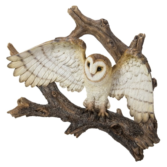 FLYING BARN OWL WALL PLAQUE
