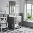 thumbnail image 3 of Water Creation Madalyn 30" Single Sink Wood Bathroom Vanity in Gray and White, 3 of 7