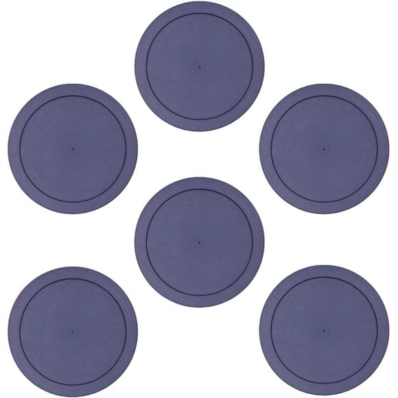 shiyou-CIBI Food Storage Container Lids (6 Cups, Blue - 6PK) Compatible with Pyrex and Anchor Round Glass Containers, Dishwasher and Microwave Safe Replacement Lids