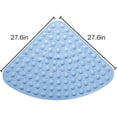 thumbnail image 3 of Bath Mat Non-Slip Tub Shower Mats Bathtub Mat for Adult Kids, Machine Washable (Triangle, 28 x 28 Inch, Beige), 3 of 4