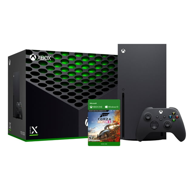 2021 Xbox Game and Accessory Bundle - 1TB SSD Black Xbox Console and Wireless Controller with Forza Horizon 4 Full Game and Mytrix HDMI 2.1 Cable for Xbox