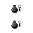 thumbnail image 2 of Scienceny Funda de cuero para llave de coche, piel de vaca, mando a distancia, alta precisión, protección completa, llavero de moda, reemplazo Negro 2piezas, 2 of 6