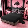 thumbnail image 3 of meiyoeat Classic Leopard Alphabet Print 7-Piece Twin Bedding Sets For Adults,Fashion Cheetah Initial M Bedding Comforter Set For Kids,black Reversible, 3 of 7