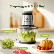 LINKChef Electric Food Chopper, 10 Cup Meat Grinder Food Processor Glass Meat for Vegetable Meat Fruit