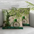 thumbnail image 3 of PHYHOO St. Patricks Day Pillow Covers Green Spring Home Decor Linen Throw Pillow Case Cushion Cover Happy St Patricks Day Decorations (Green), 3 of 5