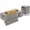 Gray, variant on Evita 42" Propane Fire Pits for Outdoor 50,000 BTU Gas Fire Pit Table with Lid ,Glass stone,Windguard Glass,Tank Cover,LED Light Strip