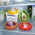 thumbnail image 2 of Fresh Food Containers Set of 4, Reusable Silicone Fresh Pods for Avocado, Onions, Tomatoes and Garlic, Anti-Oxidation Storage Solution for Refrigerator Use, 2 of 7