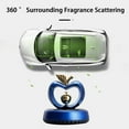 thumbnail image 5 of CxhicLuv Car Aromatherapy Diffuser, Auto Solar Fragrance, Rotating Center Console Decorative Perfume Holder with 5ml Oil, Car Interior Accessories, Release Fragrance & Relieve Stress, Blue, 5 of 8