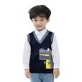 thumbnail image 2 of JiAmy Kids Pullover V-Neck Knitted Vest Boys Sleeveless Sweater Vest Cotton Jumper Tops Cute Cartoon Knitwear Sweatshirt, 2 of 7
