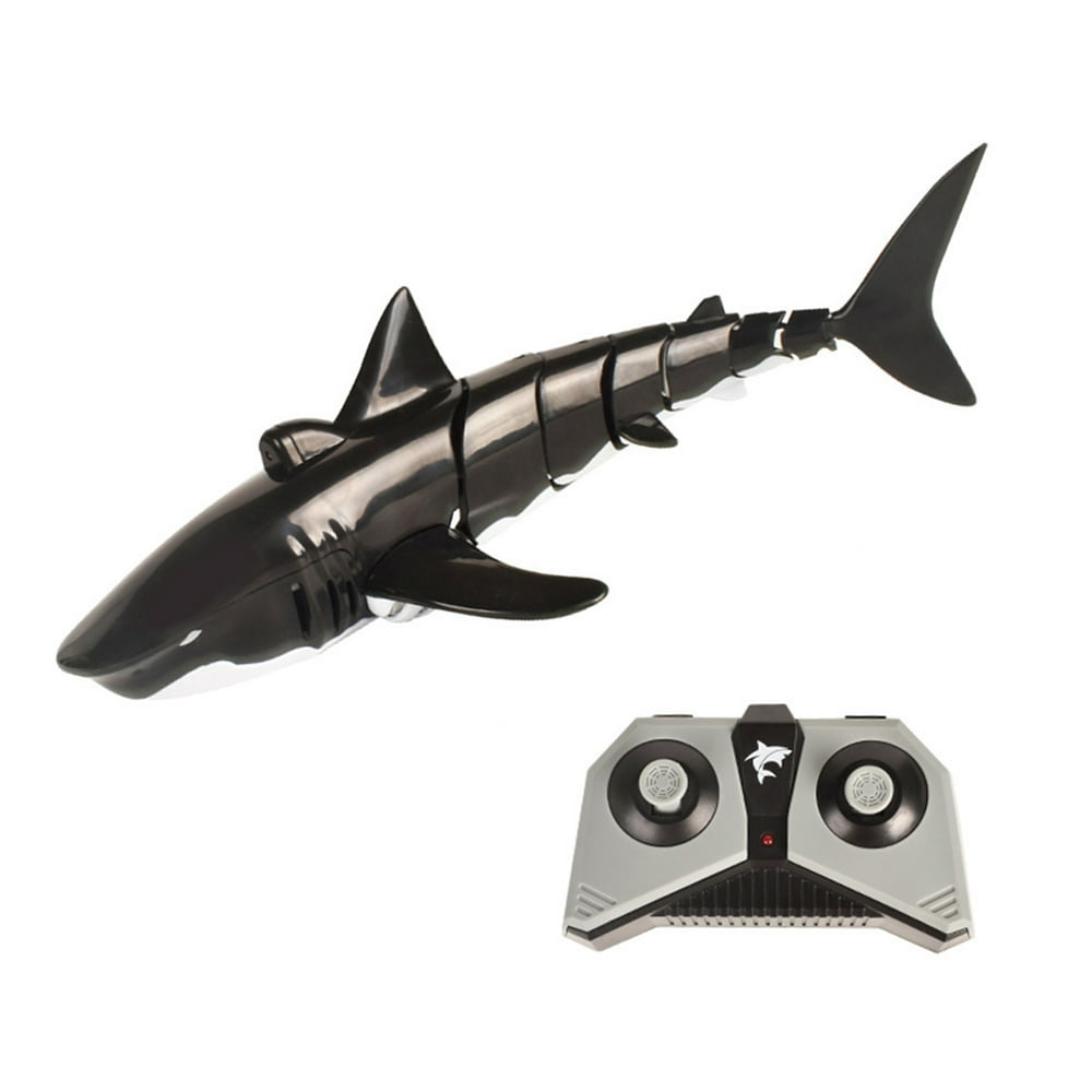 2.4G with light simulation remote control shark boat toy swimming pool