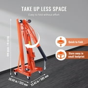 VEVOR 2T Folding Engine Crane Engine Hoist with Level 4400 lbs/2 ton Heavy-Duty Cherry Picker Shop Crane Oldable Engine Crane