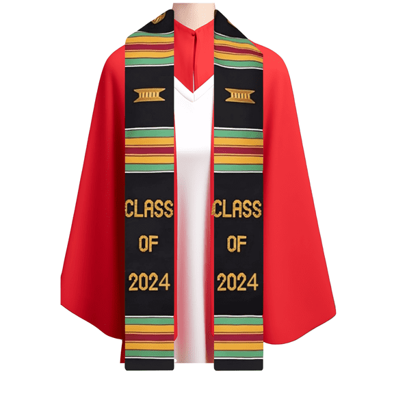 African Graduation Stole Class of 2024