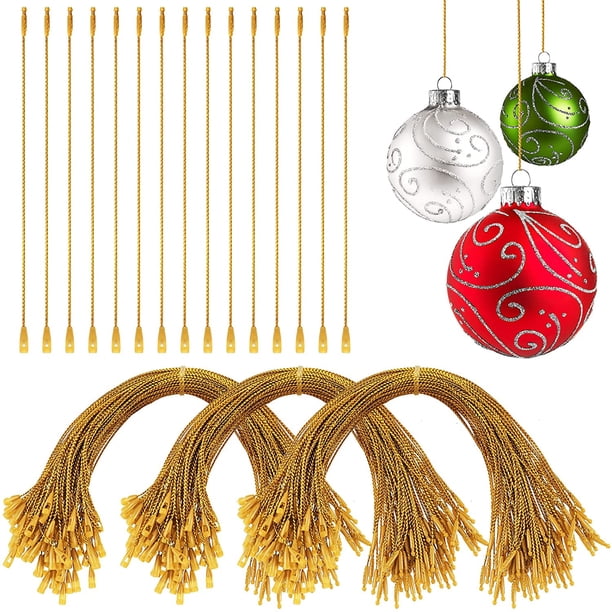 Xmas Ropes Carton 300 Pieces Christmas Ornament Hangers Snap Locking Ropes Fasteners ...