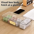 thumbnail image 4 of Charging Plug Box Storing Transparent Convenient Dressing Table Earphone Line Organizer Case, 4 of 5