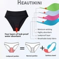 thumbnail image 6 of Baqcunre Period Swimwear for Teens - Menstrual Leakproof Bikini Bottoms - Mid Waisted Swim Bottoms for Teens, Girls, Women Black L, 6 of 6