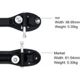 thumbnail image 2 of Base de Patin à Roulettes à Quatre Roues Deux Rangées Support de Patin Plaque Inférieure Noir, 2 of 5