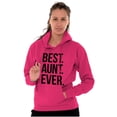 thumbnail image 3 of Best Aunt Ever Cute Favorite Auntie Hoodie Sweatshirt Women Brisco Brands L, 3 of 6