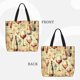 thumbnail image 2 of Fotbe Wine Bolsa Tote con Estampado para Mujer, Bolsos con Cremallera, Bolsa de Hombro Casual de Gran Capacidad con Bolsillos Internos, 2 of 7