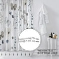 thumbnail image 4 of Floral Shower Curtain,Grey and Blue Flowers Shower Curtains for Bathroom,Watercolor Pretty Butterfly White Bath Curtain Sets with 12 Plastic Hooks,Waterproof Fabric 72x72 Inches, 4 of 6