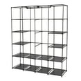 thumbnail image 4 of Ktaxon Non-Woven Fabric Portable Closet Organizer Storage with 14 Shelves, Black, 4 of 6