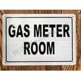 thumbnail image 2 of Gas Meter Room Sign (Silver- Brush Aluminium, 7X10,Rust Free-Aluminium)- Napoli Argento LINE (ref-2201), 2 of 4