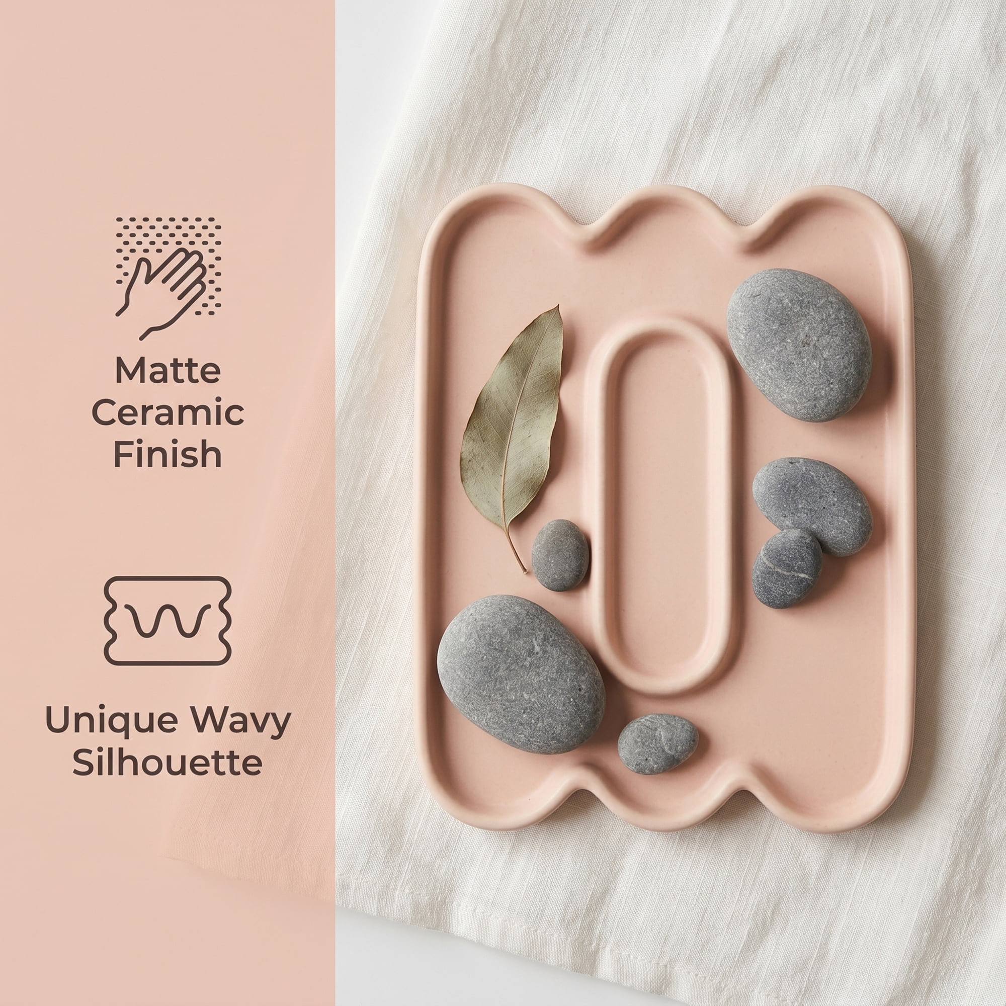 Unique Bargains Cloud Jewelry Dish Irregular Ceramic Trinket Tray Pink 7.5*5.9*1.2inch