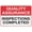 Warning Sign 4, variant on Quality Assurance Inspections Completed Sign Safe Sign, Signs Outdoor, 8"x12", Sign For Home, Business, Driveway Alert