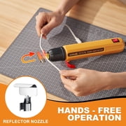 Cowalt Pro Mini Heat Gun 380W 2-Temp Settings Fast Heat Hot Air Tool 4.9ft. Long Cable & Nozzle Phone Repair, Vinyl Wrapping, Shrink Tubing, Crafting, Embossing, Candle Making, Overload Protection