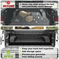 thumbnail image 6 of Truck Bed Cargo Net Compatible with Pickup Truck Bed Organizer Stretchable 4'x4' to 7'x7' High Elastic Heavy Duty Upgraded Reinforced Storage Net with 10 Metal Carabiners (Single Layer), 6 of 7