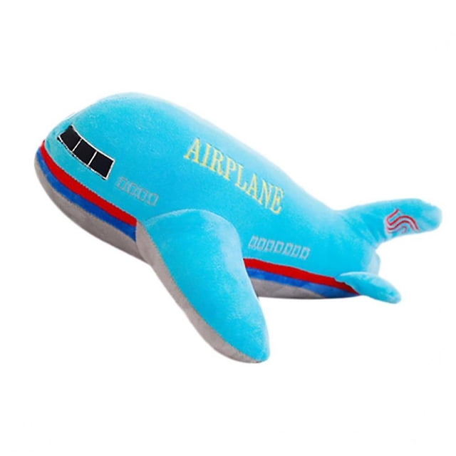Juguete de peluche avión de simulación LIUYMXG 40 cm color azul