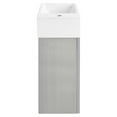 thumbnail image 3 of Colmer 18 Single, Brushed Grey, One Cabinet, Bathroom Vanity, 3 of 13
