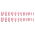 thumbnail image 1 of FloreceBien BABALAL 24 piezas de uñas postizas de ataúd mediano, uñas postizas de llama blanca y rosa, uñas postizas brillantes de bailarina para mujeres y niñas, 1 of 6