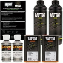 Raptor Pewter Metallic Urethane Spray-On Truck Bed Liner Texture Coating, 2 Liter