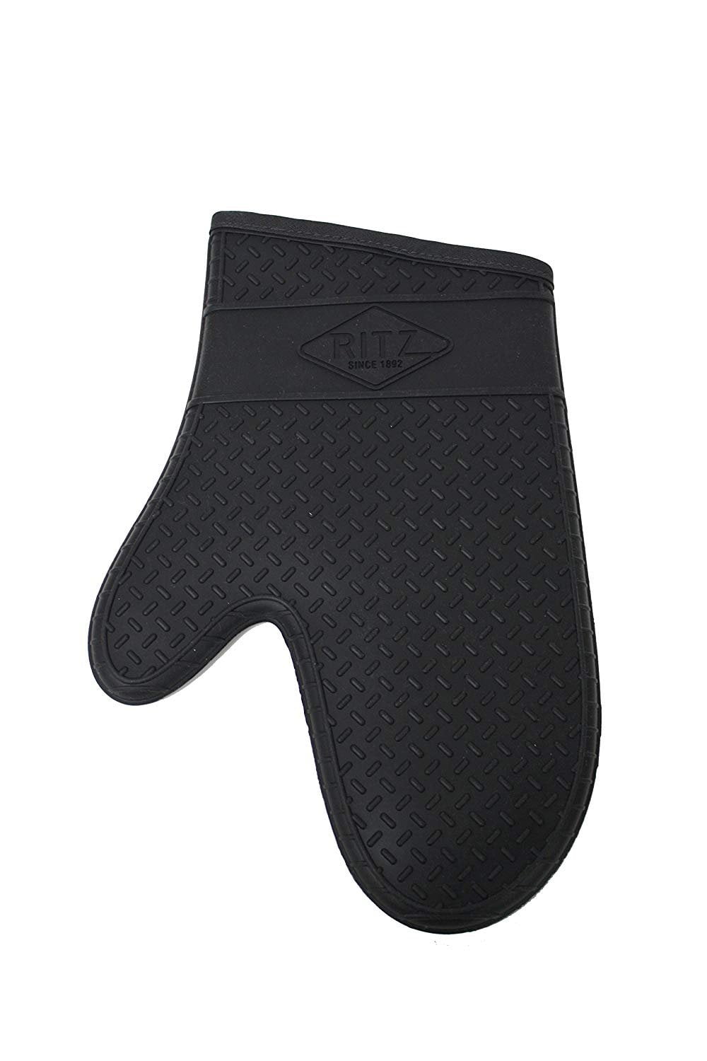 RITZ Food Service RZS685BK13 Silicone Oven Mitt, 685Degree Heat Threshold, 13Inch, Black