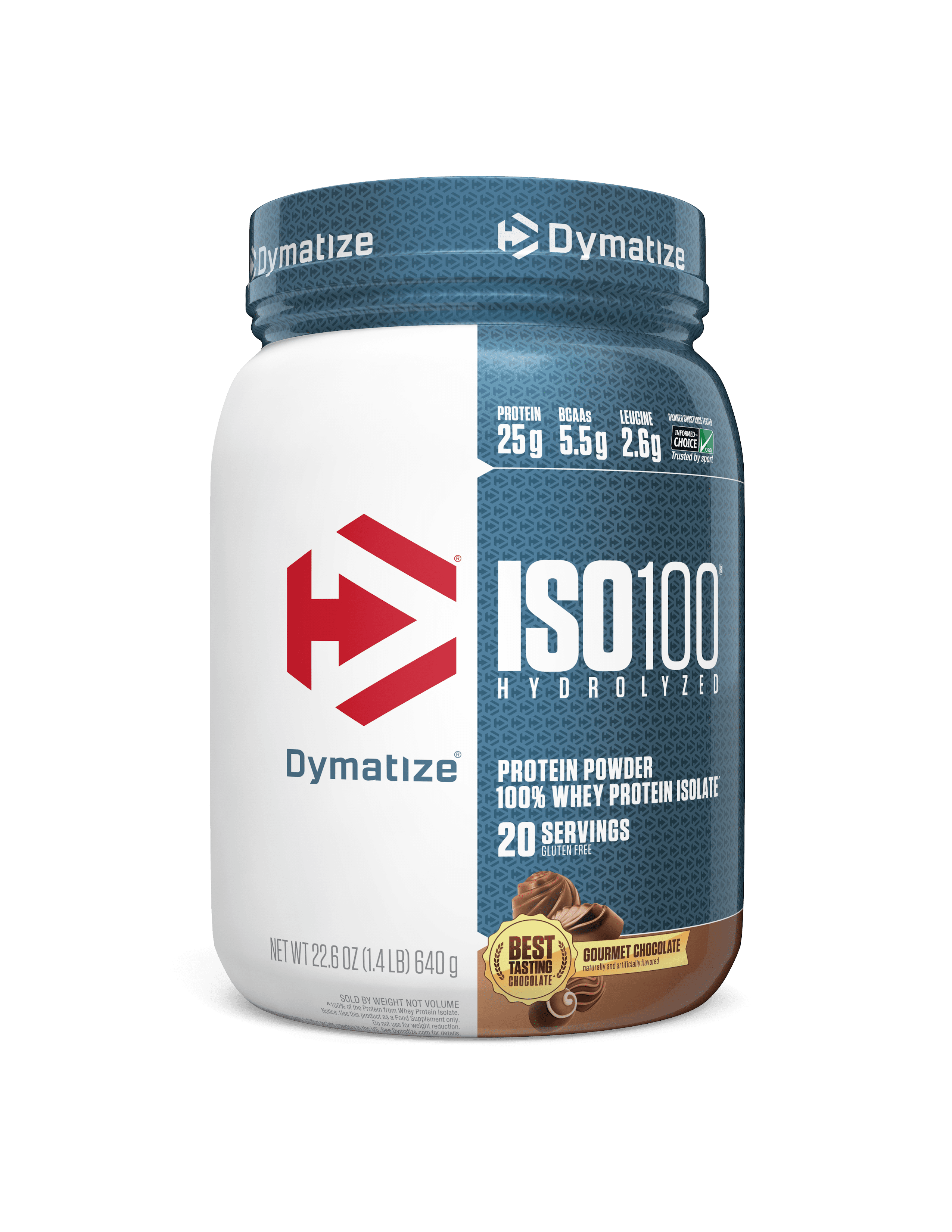 Dymatize ISO100 Hydrolyzed Whey Isolate Protein Powder, Gourmet
