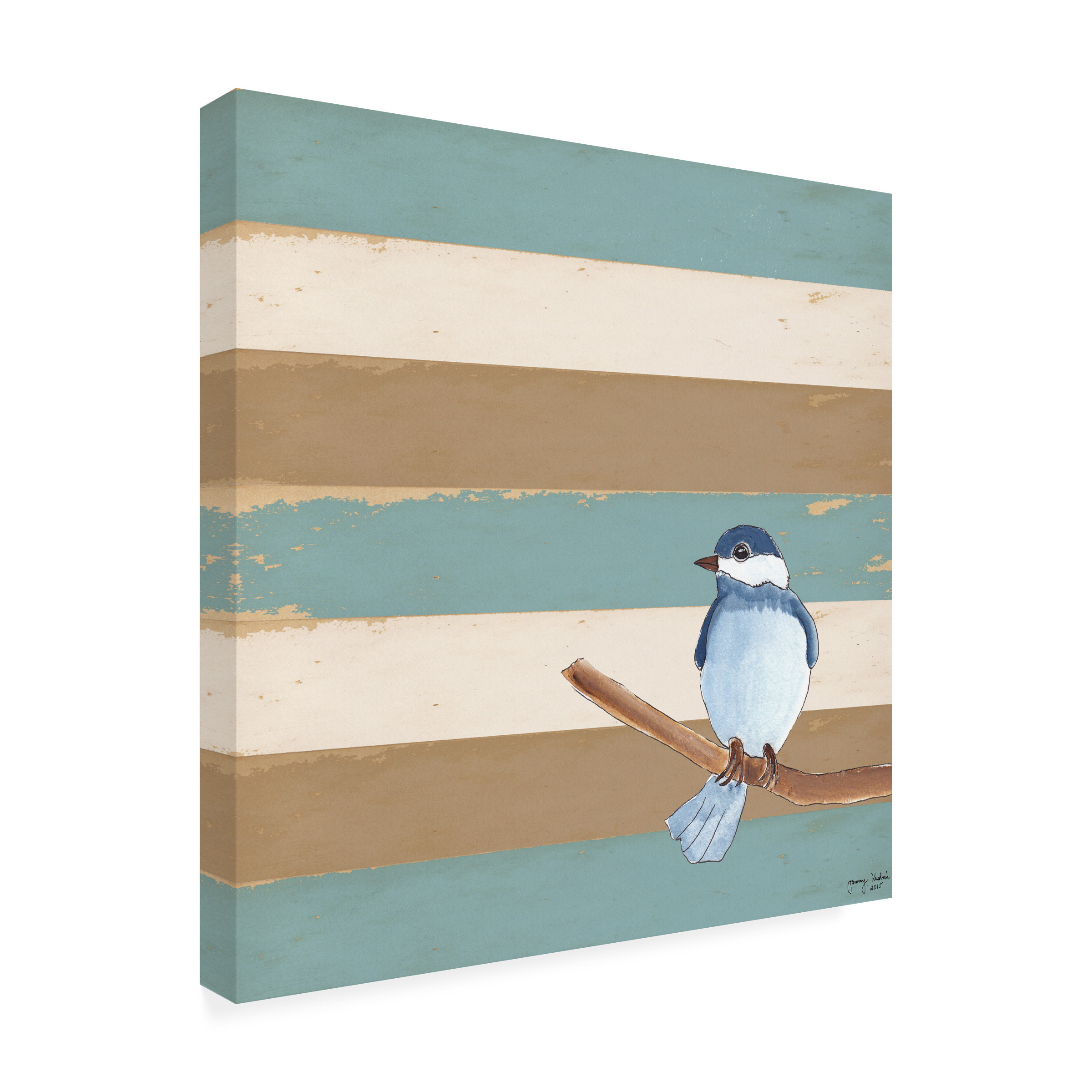 Trademark Fine Art 'Dark Bluebird' Canvas Art by Tammy Kushnir