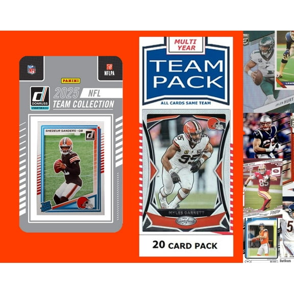 2025 Donruss Team Set   20 Cards Cleveland Browns Shedeur Sanders