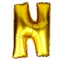 thumbnail image 1 of Glanzzeit 16 Inch Gold Foil Balloons Letters A - Z Numbers 0-9 Shower Birthday Wedding Party Decor (Letter N), 1 of 7