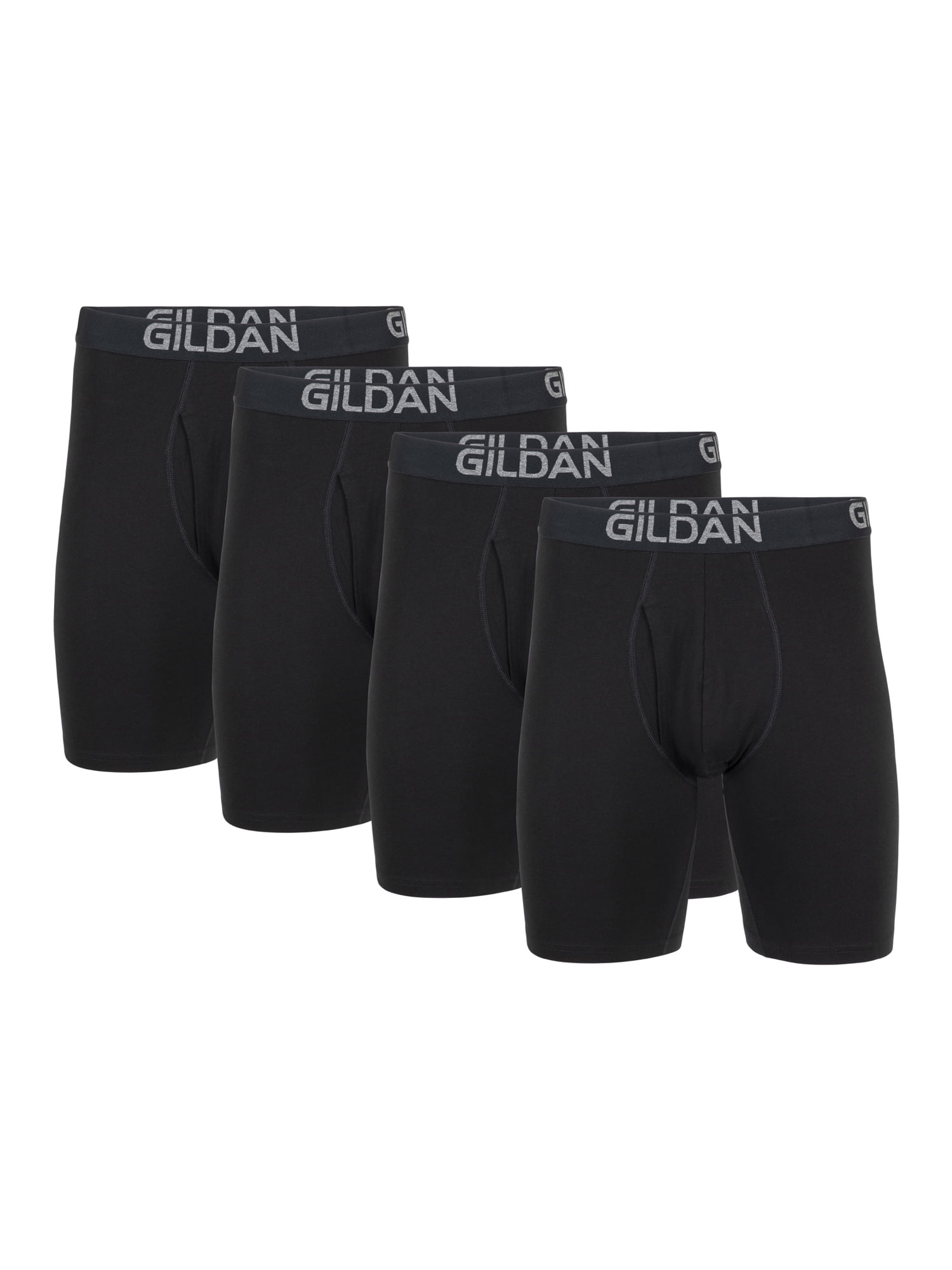 Gildan Men's Cotton Stretch Long Leg Boxer Brief
