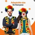 thumbnail image 4 of Tigerdoe Clown Costume - 4 Pc Clown Accessories For Teens and Adults Clown Wig, Nose, Bow, Tie and Vest, 4 of 6