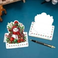 thumbnail image 5 of Diamond Art Painting Christmas Greeting Cards Set, 3D Folding Diamond Art Christmas Cards with Envelopes for Family, Friend, Lovers-11-Christmas Snowman, 5 of 9
